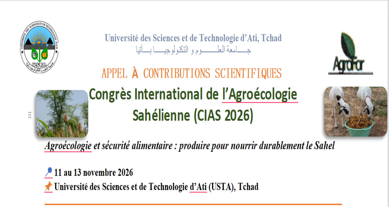 Congrès International de l’Agroécologie Sahélienne (CIAS 2026)